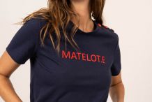 COUVILLE T-shirt uni 'Matelot.e' à col rond