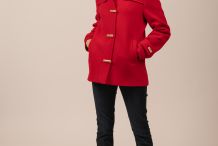 STE LUCE Duffle-coat court  à capuche, en drap de laine