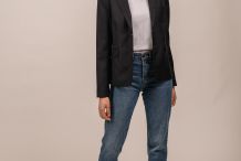 STE CÉCILE Blazer en drap de laine Col tailleur Saint James