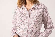 ALICIA Chemise en popeline imprimé floral manches longues Saint James