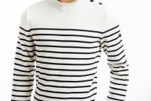 GALIOTE Pull marin Version rayé homme Saint James