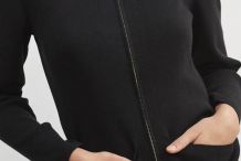 BROOKLYN Cardigan Femme zippé en coton uni SAINT JAMES