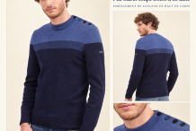 AQUITAINE Pull marin coupe confort, en laine |Saint James