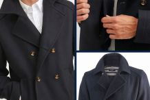 Caban authentique homme en drap de laine-Col tailleur- ST HILAIRE II- Saint James | Le Matelot
