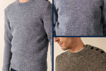 CANCALE M U  Pull marin homme col rond Saint James