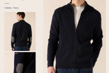 CARDI ZIP EQUIPAGE Veste maille zippée |Saint James