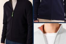 CREGGAN II Cardigan homme zippé, en laine mérinos |Saint James