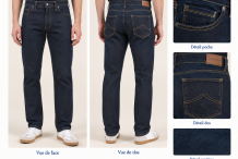 DAVID III Jean 5 coupe droite | Saint James