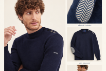 MATELOT 1 LSF Pull homme  |Saint James & Le Slip Français
