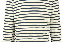 MINQUIERS MODERNE  tee-shirt marin Saint James rayé mixte