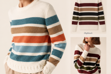 ANDORRE Pull Femme col rond en jersey laine Mohair| Saint James