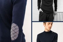 MATELOT ÉQUIPAGE Pull marin  à coudières contrastées |Saint James