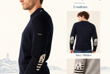 MONDIOVISION Pull coudière drapeau Bretagne |Saint James