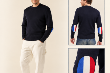 MONDIO Pull coudiére drapeau Français |Saint James