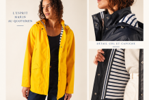 STE MORGANE  Parka waterproof à capuche et col montant |Saint James