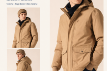 ST ODIN Blouson homme matelassée col montant |Saint James