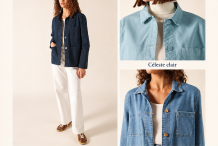 ALIZÉ Veste femme en coton canvas boutonnée |Saint James