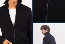 QUIBERON Veste zippée en laine|Saint James