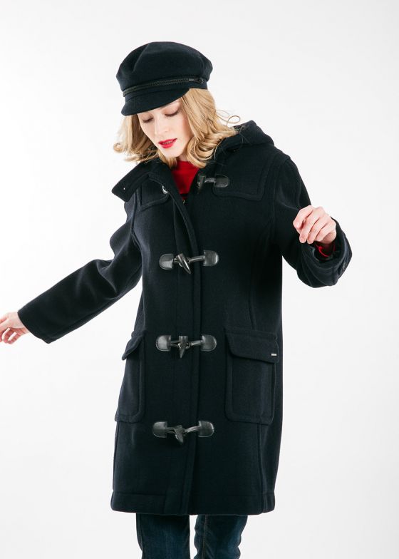 manteau duffle coat noir femme