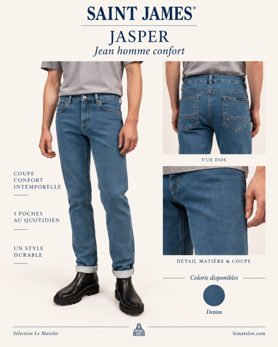 Saint James – JASPER jean homme confort Denim