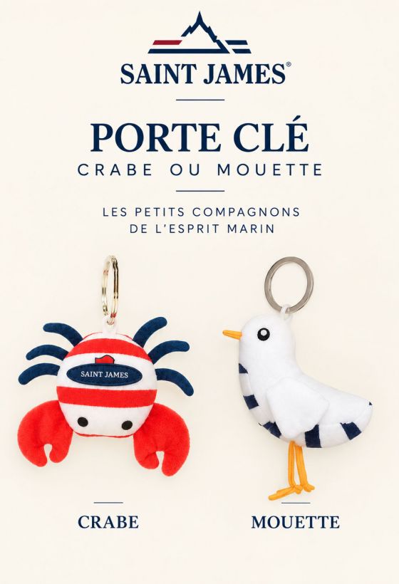 PORTE CLÉ CRABE OU MOUETTE |Saint James