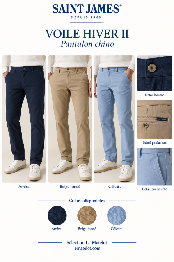 VOILE HIVER Pantalon VOILE HIVER II coupe chino